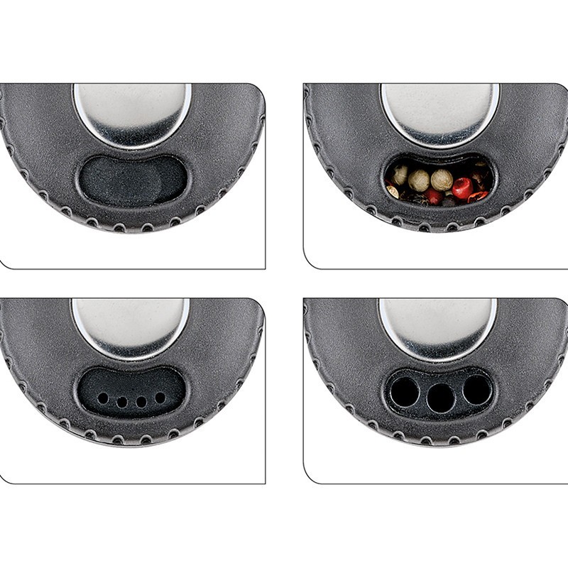 Portaspezie girevole con inclusi 8 barattoli e adesivi dove scrivere i nomi delle spezie